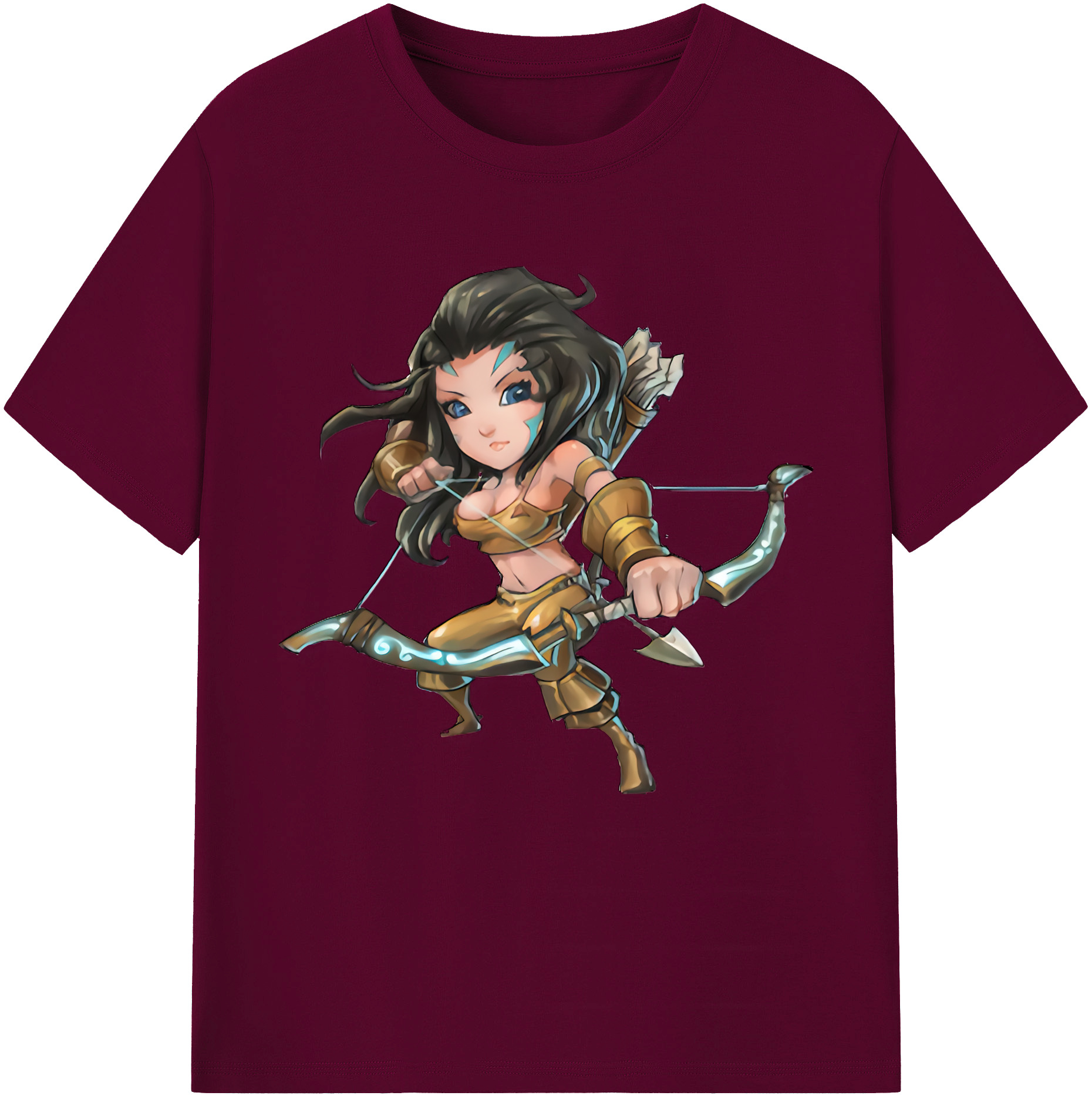 （画像用） リーグ・オブ・レジェンド League of Legends LOL レディースカジュアルプリントTシャツ（綿100％）